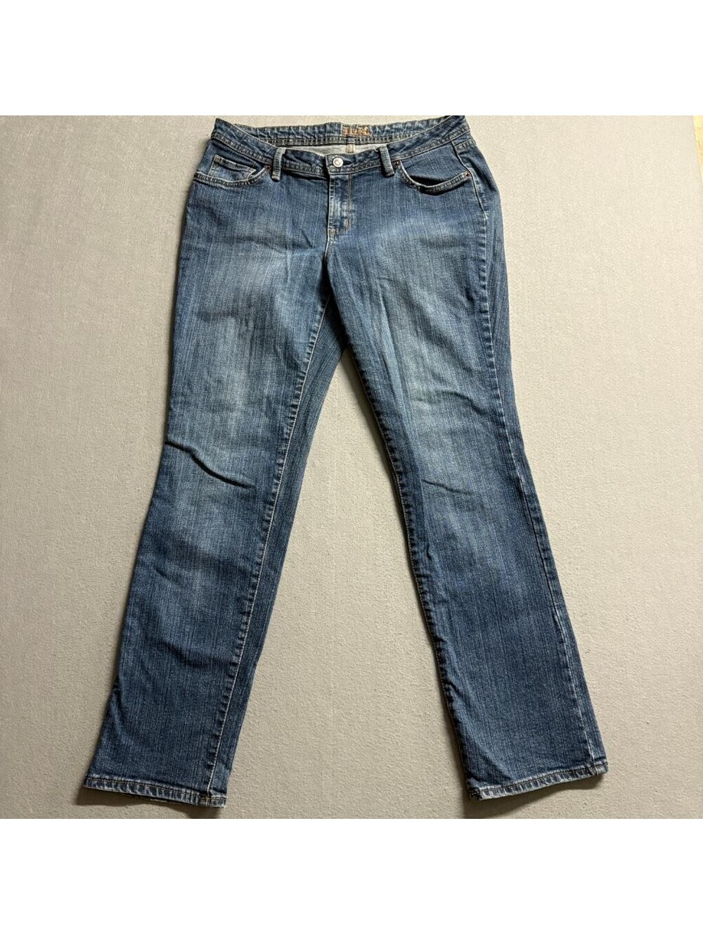 Bitten Sarah Jessica Parker Jeans Womens 12R Blue Denim Straight Leg Stretch